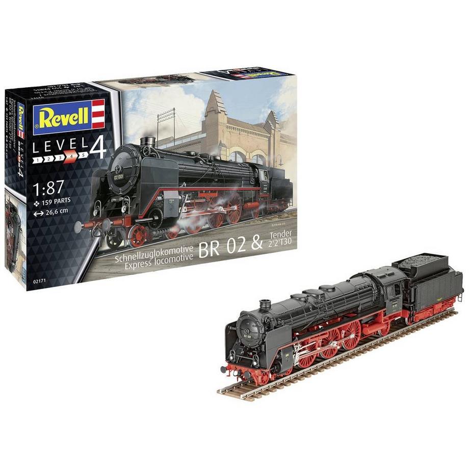 Revell  Level 4 Express locomotive BR 02 & Tender 2'2'T30 