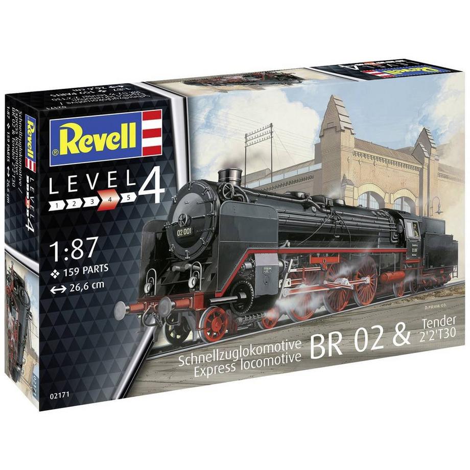 Revell  Level 4 Express locomotive BR 02 & Tender 2'2'T30 