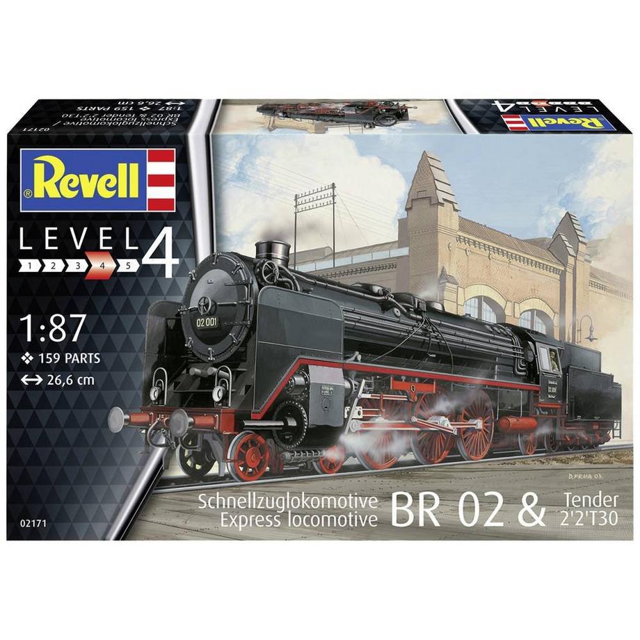 Revell  Level 4 Express locomotive BR 02 & Tender 2'2'T30 