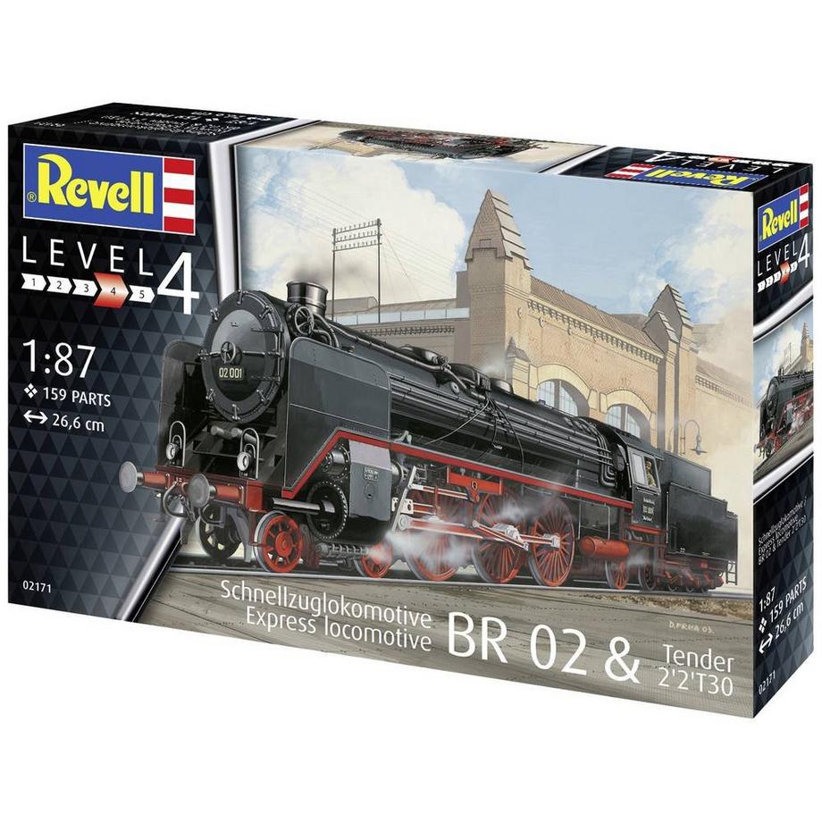 Revell  Level 4 Express locomotive BR 02 & Tender 2'2'T30 