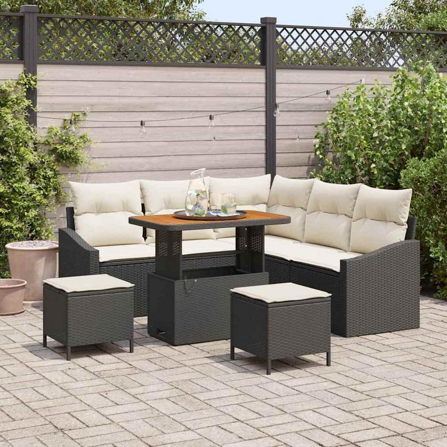 VidaXL Outdoor-sofaset poly-rattan  