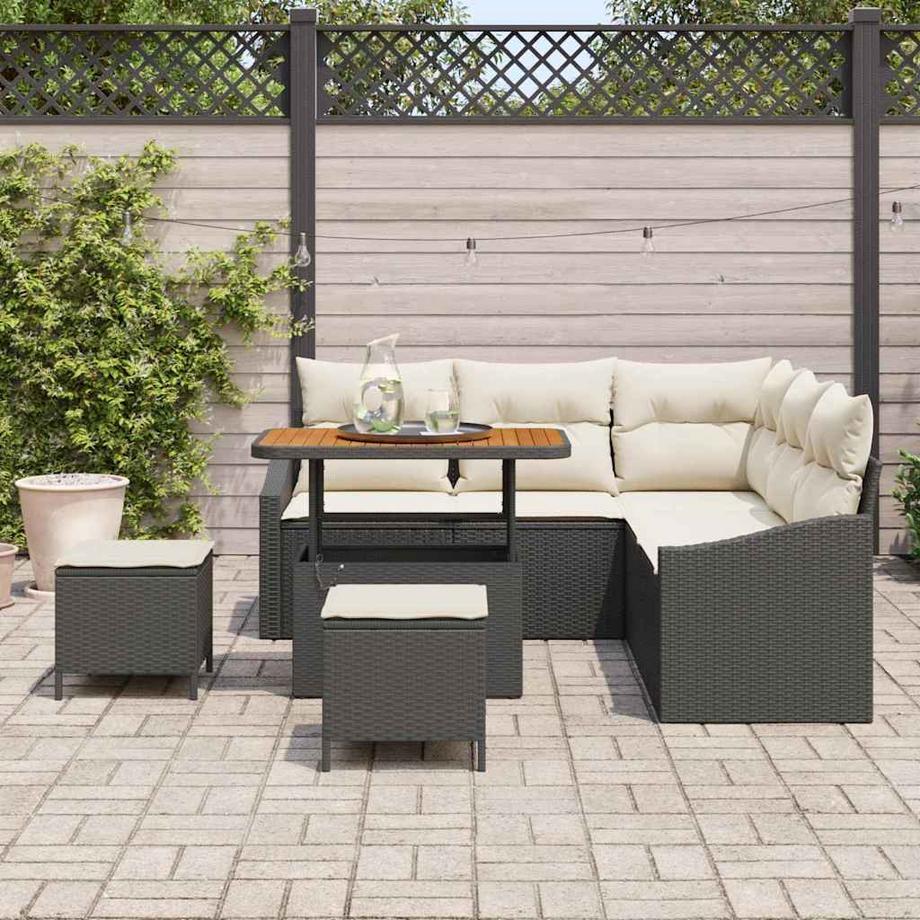 VidaXL Outdoor-sofaset poly-rattan  