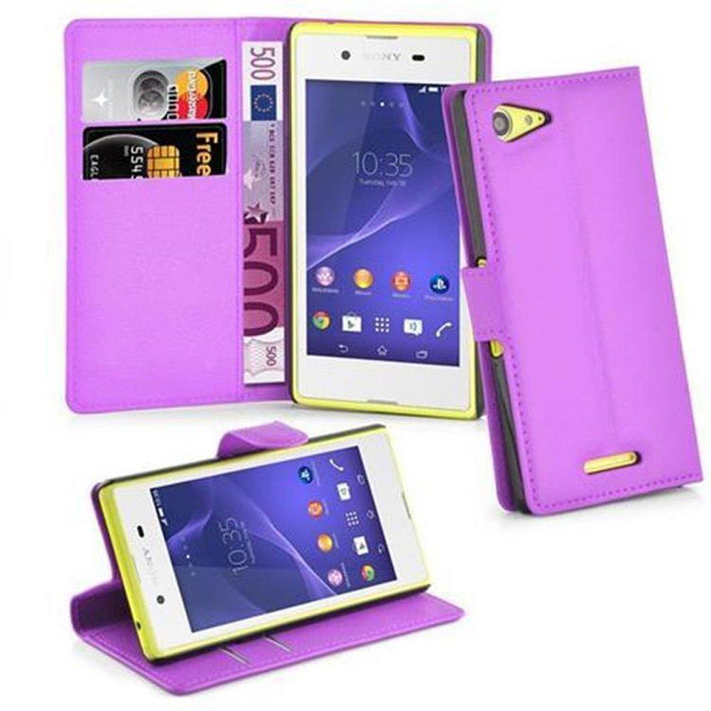 Cadorabo  Housse compatible avec Sony Xperia E3 - Coque de protection avec fermeture magnétique, fonction de support et compartiment pour carte 