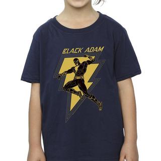 DC COMICS  Black Adam Golden Bolt Chest TShirt 