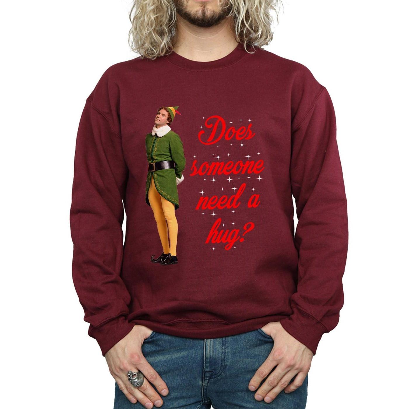 Elf Does Someone Need a Hug Sweatshirt  