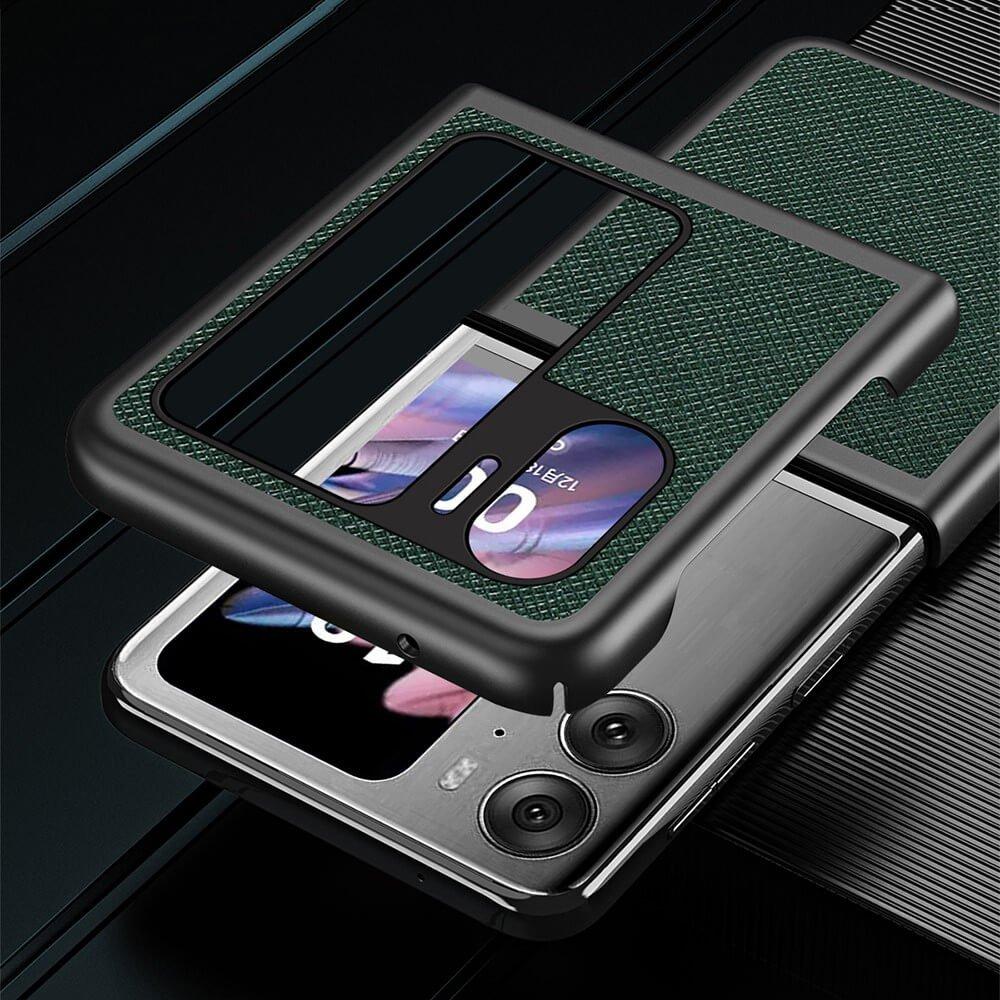 Cover-Discount  OPPO Find N2 Flip - Cross Textur Schutzcase 