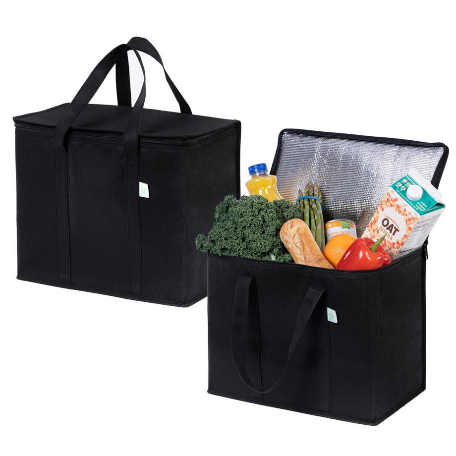Only-bags.store  2 Stück Einkaufstasche Wiederverwendbare faltbare Kühltasche Einkaufskorb 