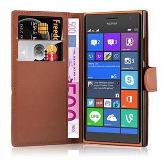 Cadorabo  Housse compatible avec Nokia Lumia 730 - Coque de protection avec fermeture magnétique, fonction de support et compartiment pour carte 