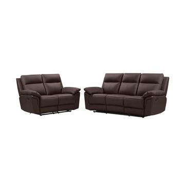 Canapé 3+2 places relax en cuir de buffle PAKITA