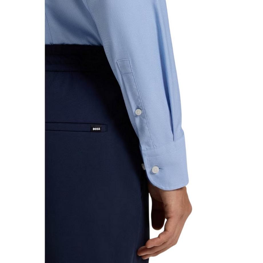 HUGO BOSS  P Hank Camicia Oxford Collare Kent Manica Lunga 
