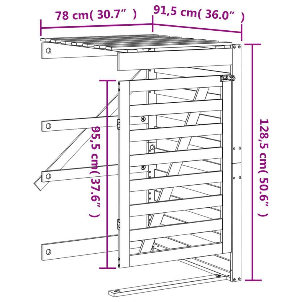 VidaXL estensione copribidone Legno di pino  