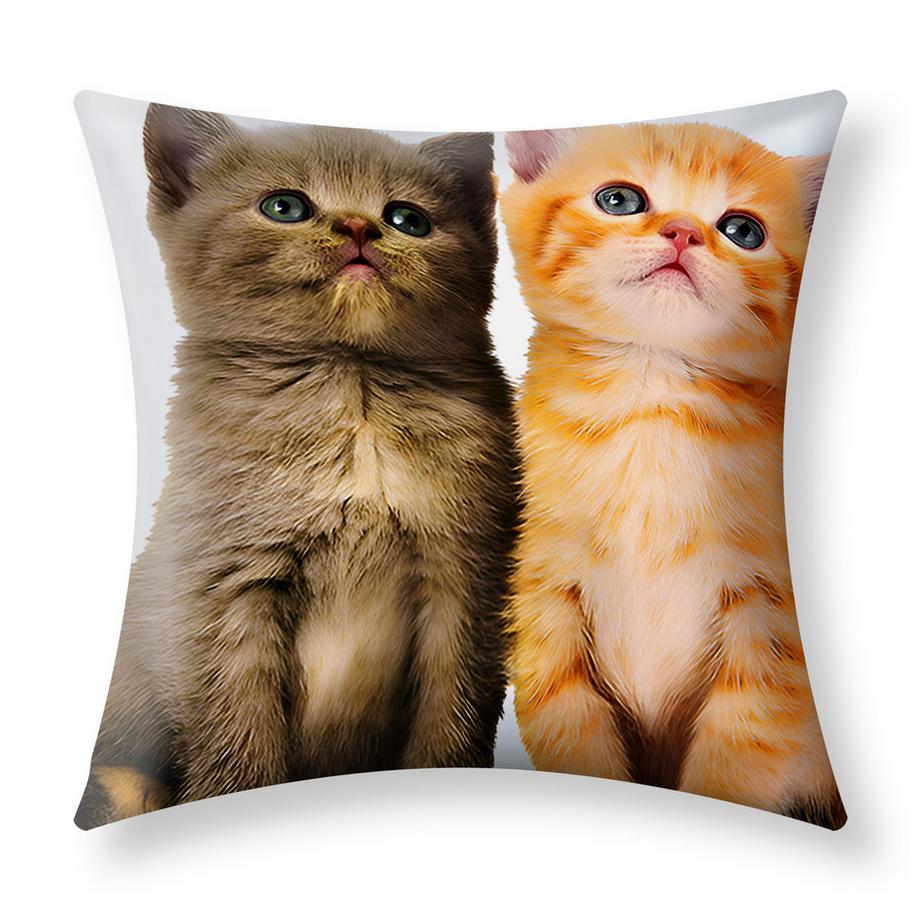 2 Stk. Kissenbezüge Zwei Kätzchen