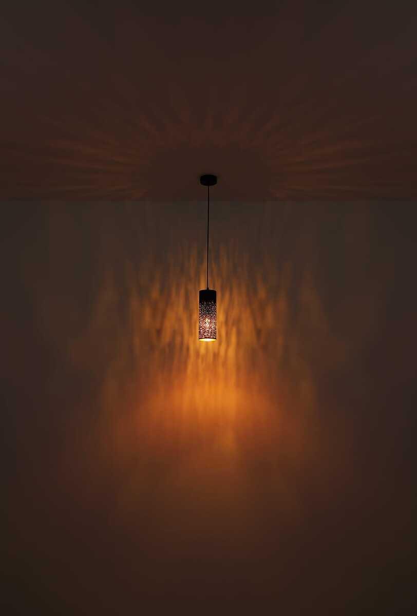 mutoni light Suspension Crocky métal noir mat 1xE27  