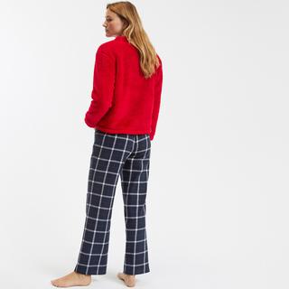 La Redoute Collections  Pyjama sherpa et flanelle à carreaux 