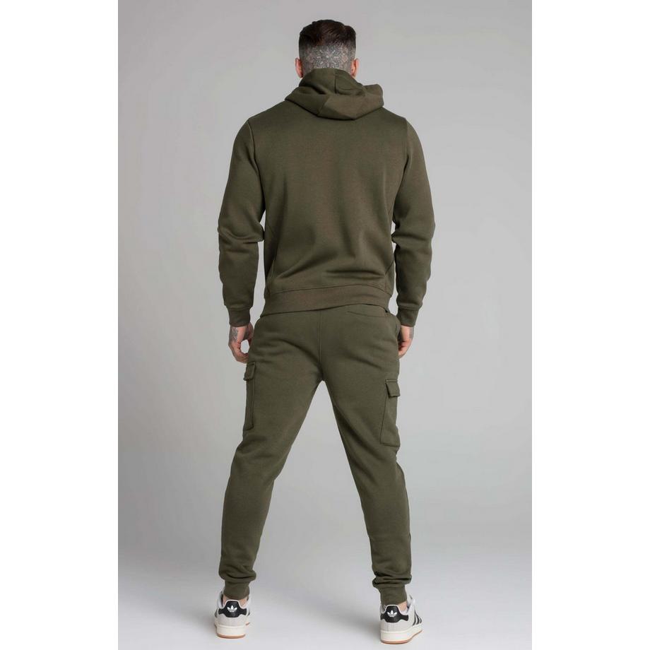 Sik Silk  Sweatpants Khaki Essential Cargo Jogger 