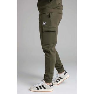 Sik Silk Essential Khaki Cargo Jogger Sweatpants  