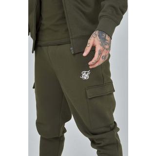 Sik Silk Essential Khaki Cargo Jogger Sweatpants  