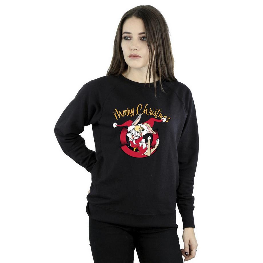 LOONEY TUNES Merry Christmas Bugs Bunny Sweatshirt  