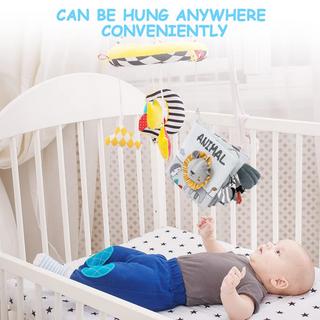 Activity-board  Stoffbilderbuch mit Tieren, Stoffbücher für die frühe Entwicklung von Babys, Wahrnehmungslernspielzeug 