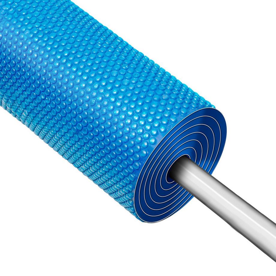 Tectake  Poolabdeckung Polyethylen,selbstschwimmend,strapazierfähig,zuschnittbar,274x549 cm,Luftpolster 10 mm 