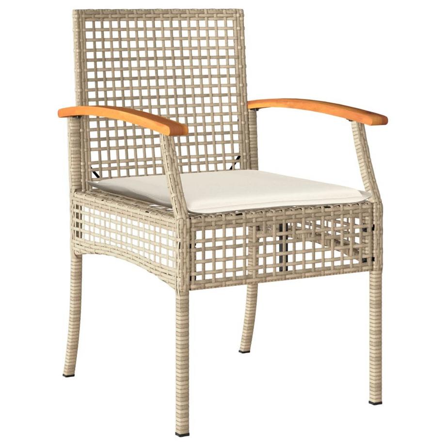VidaXL Ensemble de salle à manger de jardin rotin synthétique  