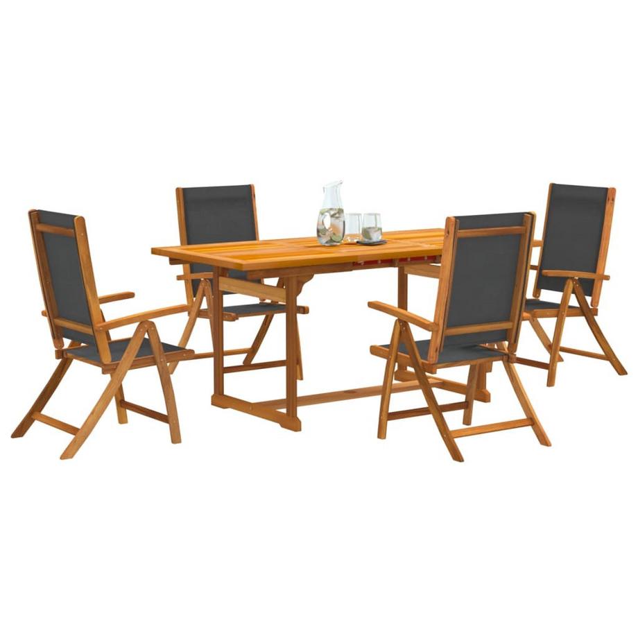 VidaXL set da pranzo da giardino Legno di acacia  