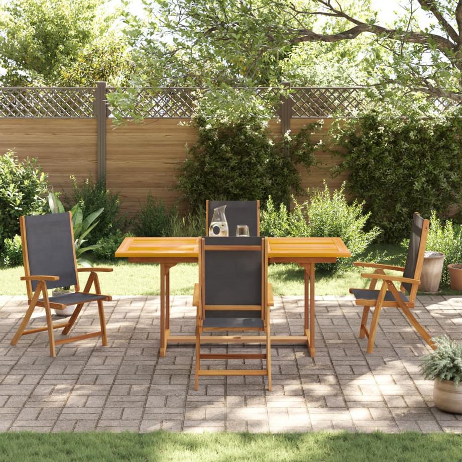 VidaXL set da pranzo da giardino Legno di acacia  