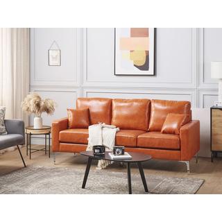 Beliani Canapé 3 places en Cuir PU Rétro GAVLE  