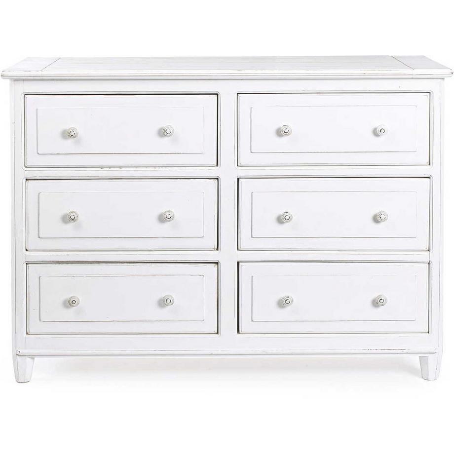 mutoni Commode en bois Colette 6 tiroirs  