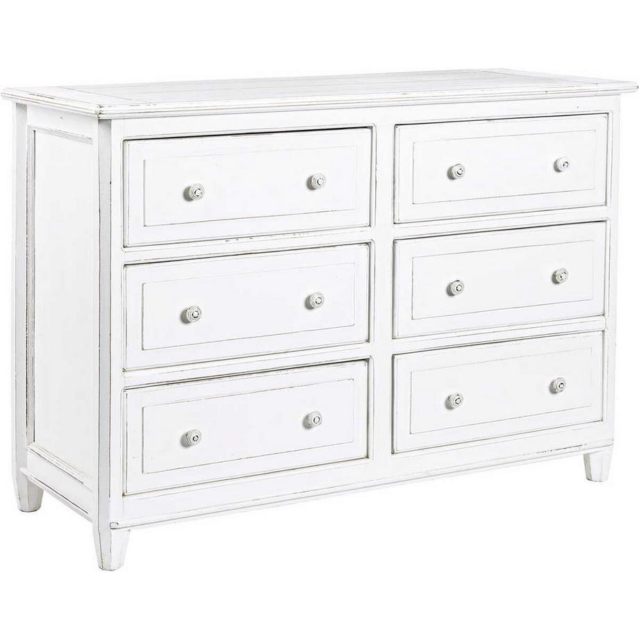 mutoni Commode en bois Colette 6 tiroirs  