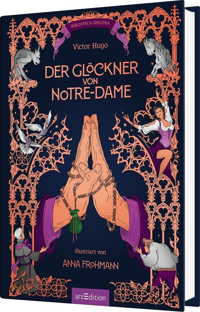 Biblioteca Obscura: Der Glöckner von Notre-Dame Hugo, Victor; Frohmann, Anna (Illustrationen) Couverture rigide 