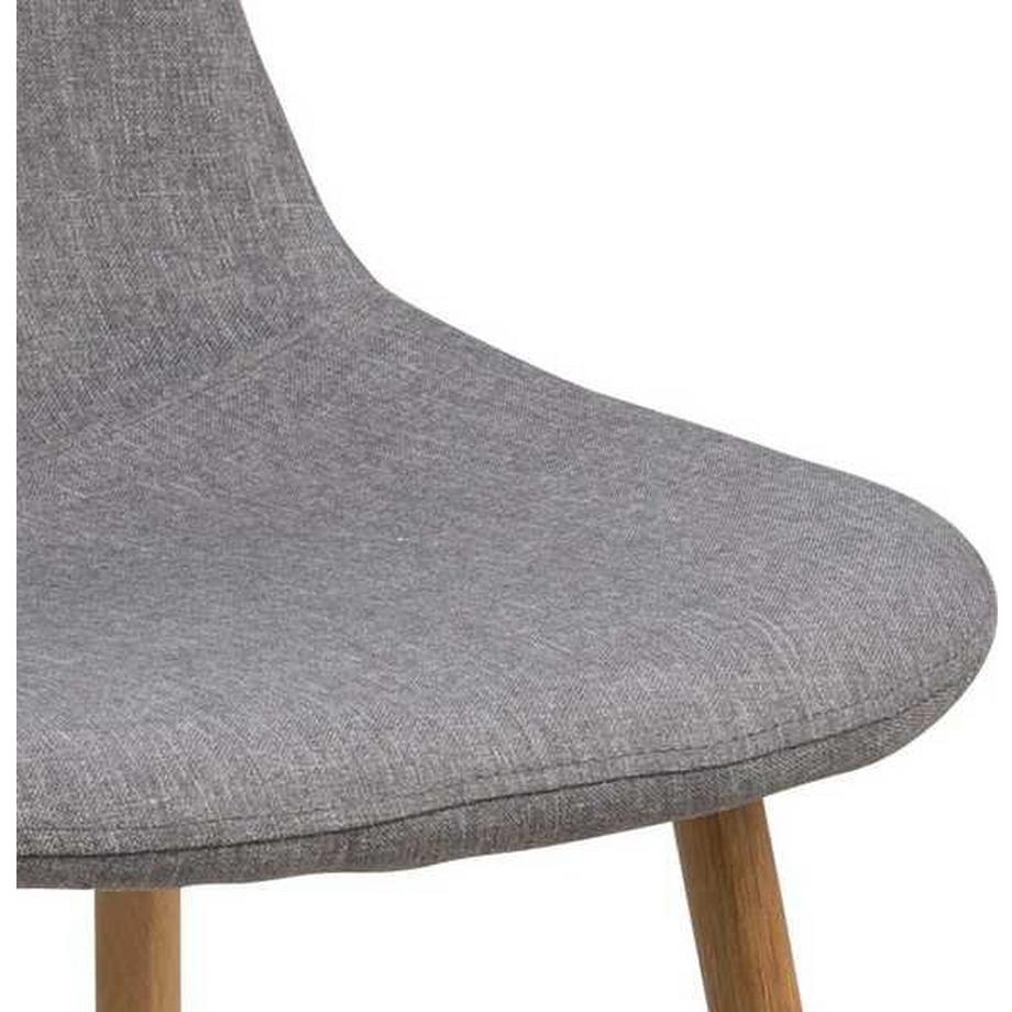 mutoni Chaise Lena gris clair-nature  