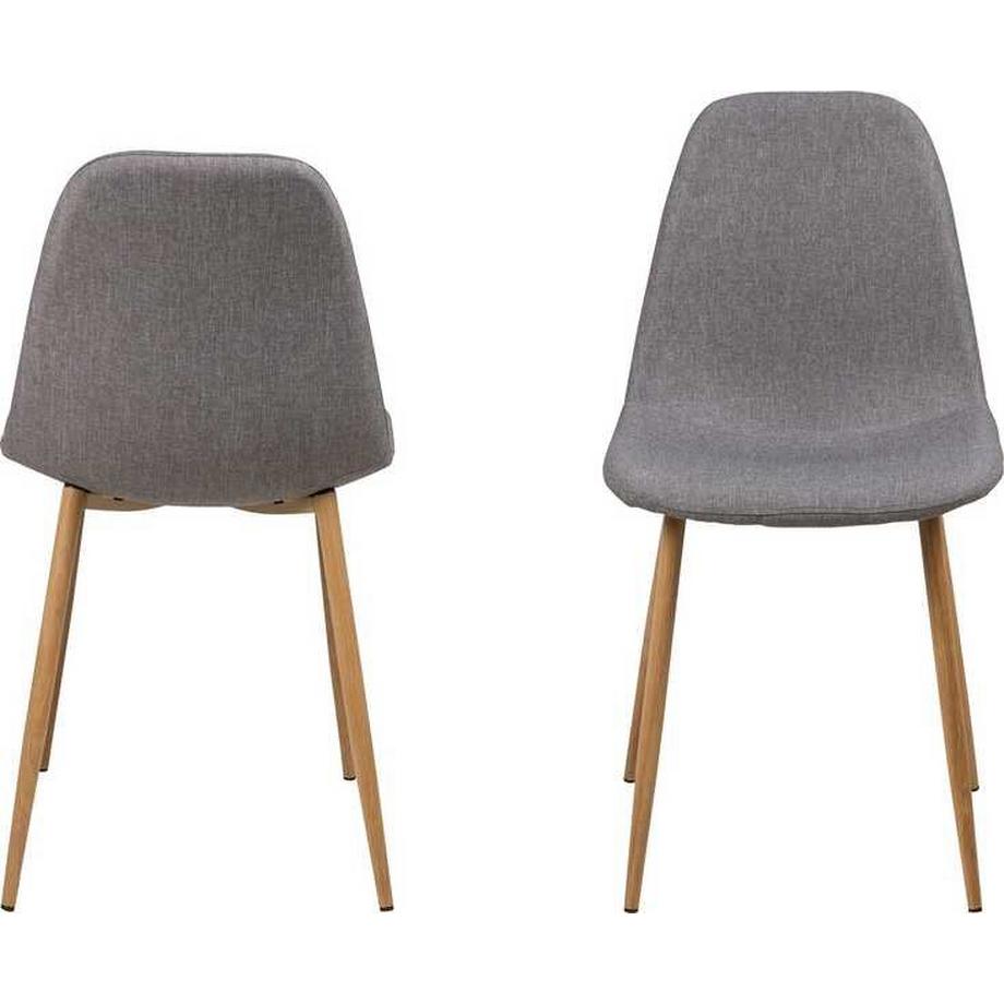 mutoni Chaise Lena gris clair-nature  