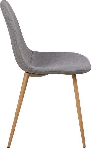 mutoni Chaise Lena gris clair-nature  