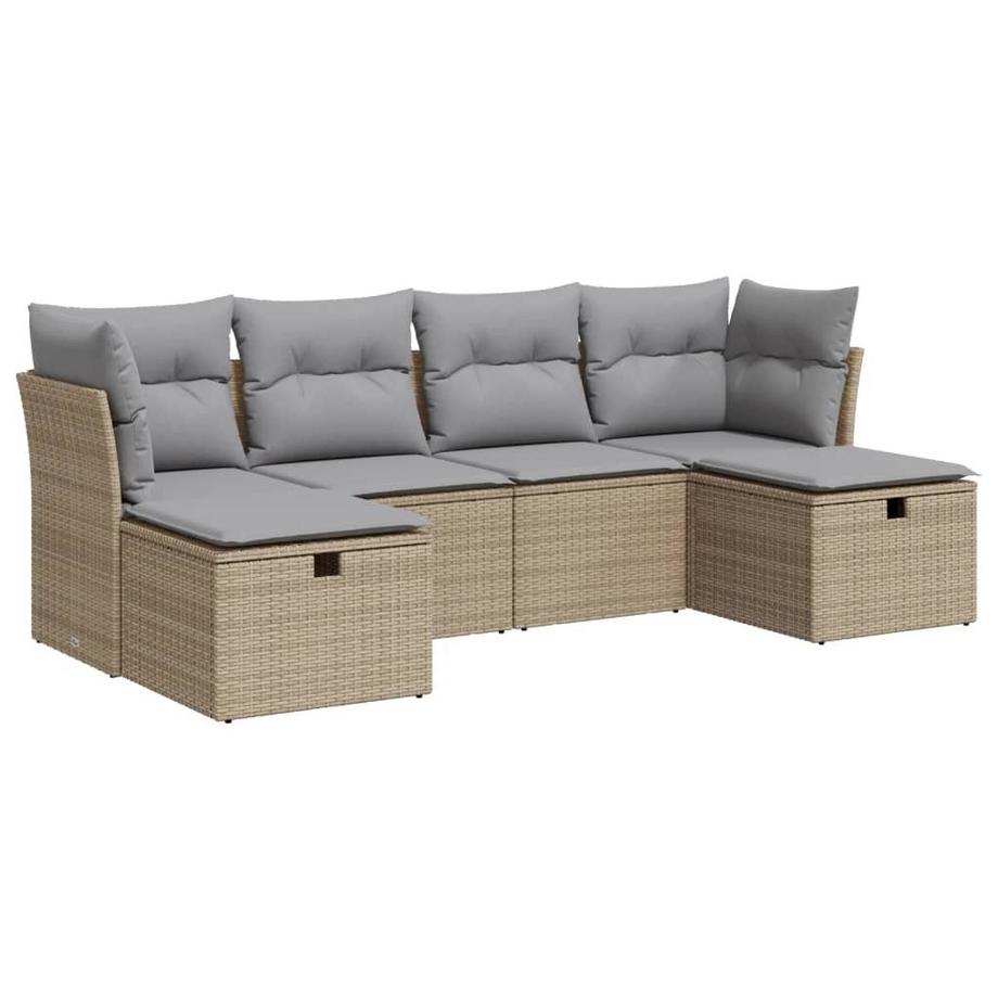 Gartensofa set poly-rattan