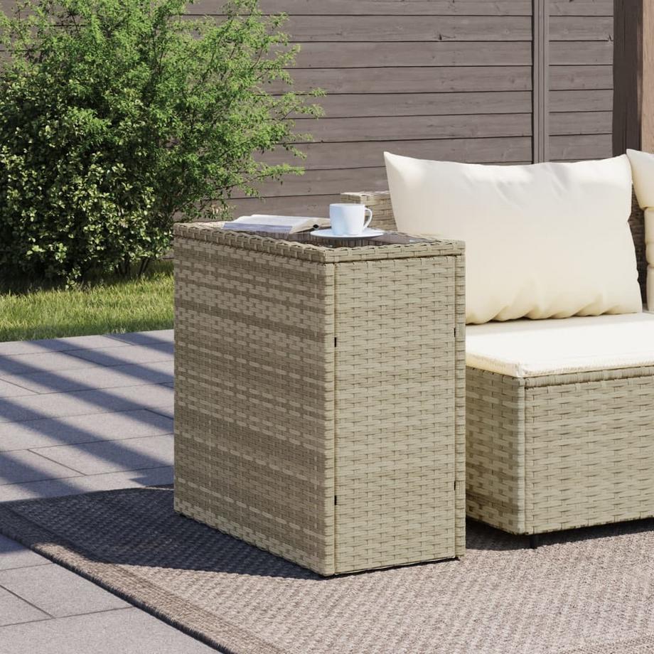 VidaXL Garten beistelltisch poly-rattan  