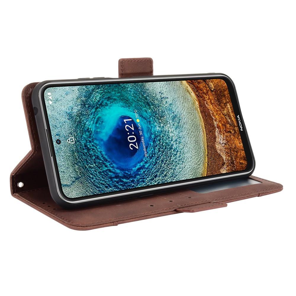 Cover-Discount  Nokia X20 - Étui avec de nombreux compartiments pour cartes marron 