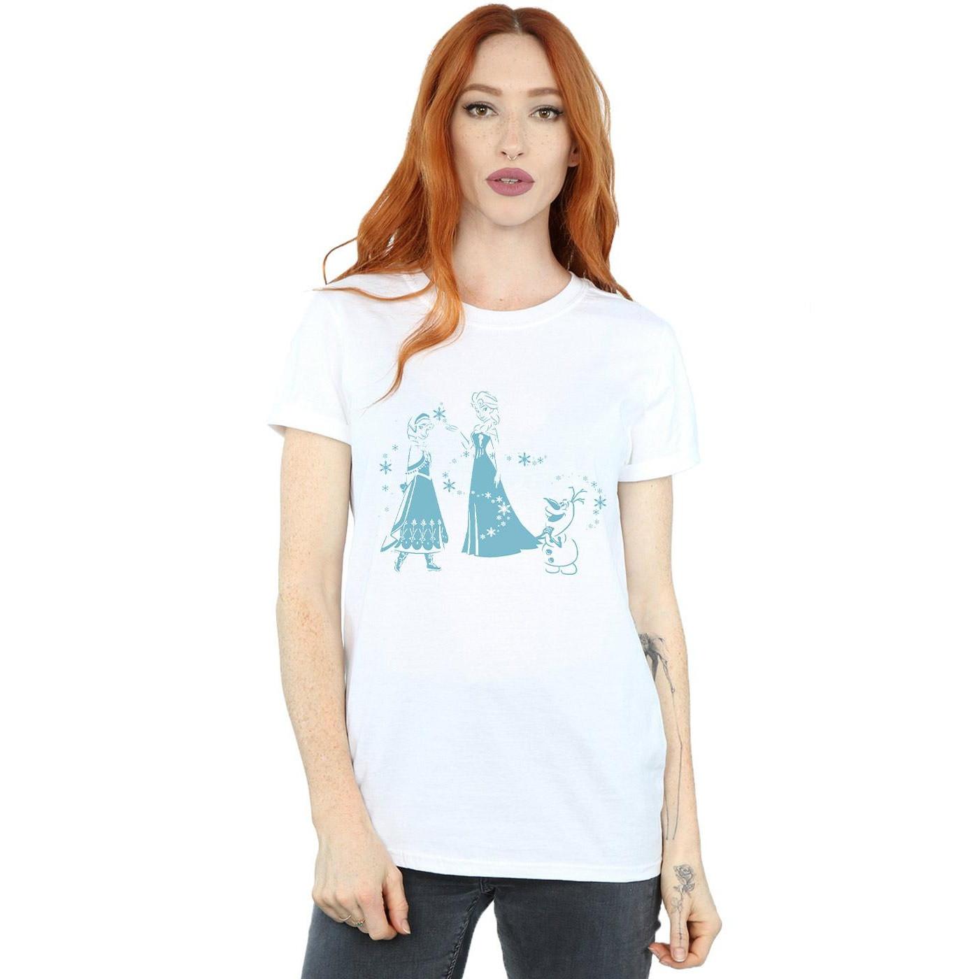 Disney Frozen Elsa Anna e Olaf T-Shirt stampata  