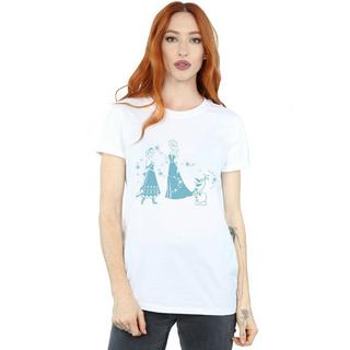 Disney Frozen Elsa Anna e Olaf T-Shirt stampata  