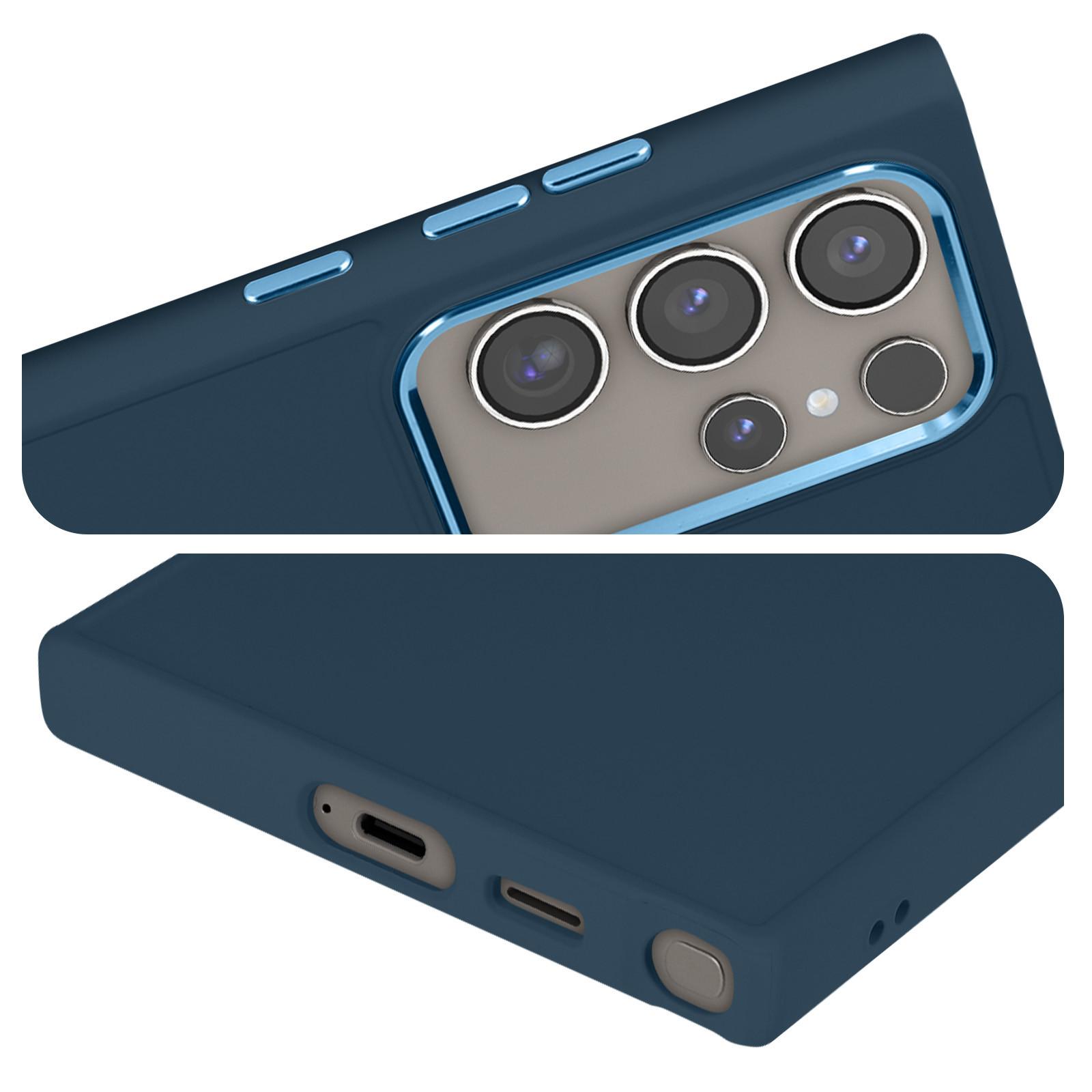 Avizar  Coque Samsung S24 Ultra Rigide Bleu 