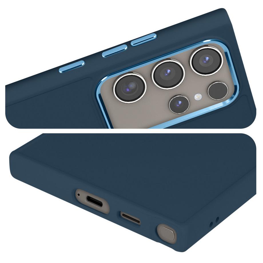 Avizar  Coque Samsung S24 Ultra Rigide Bleu 