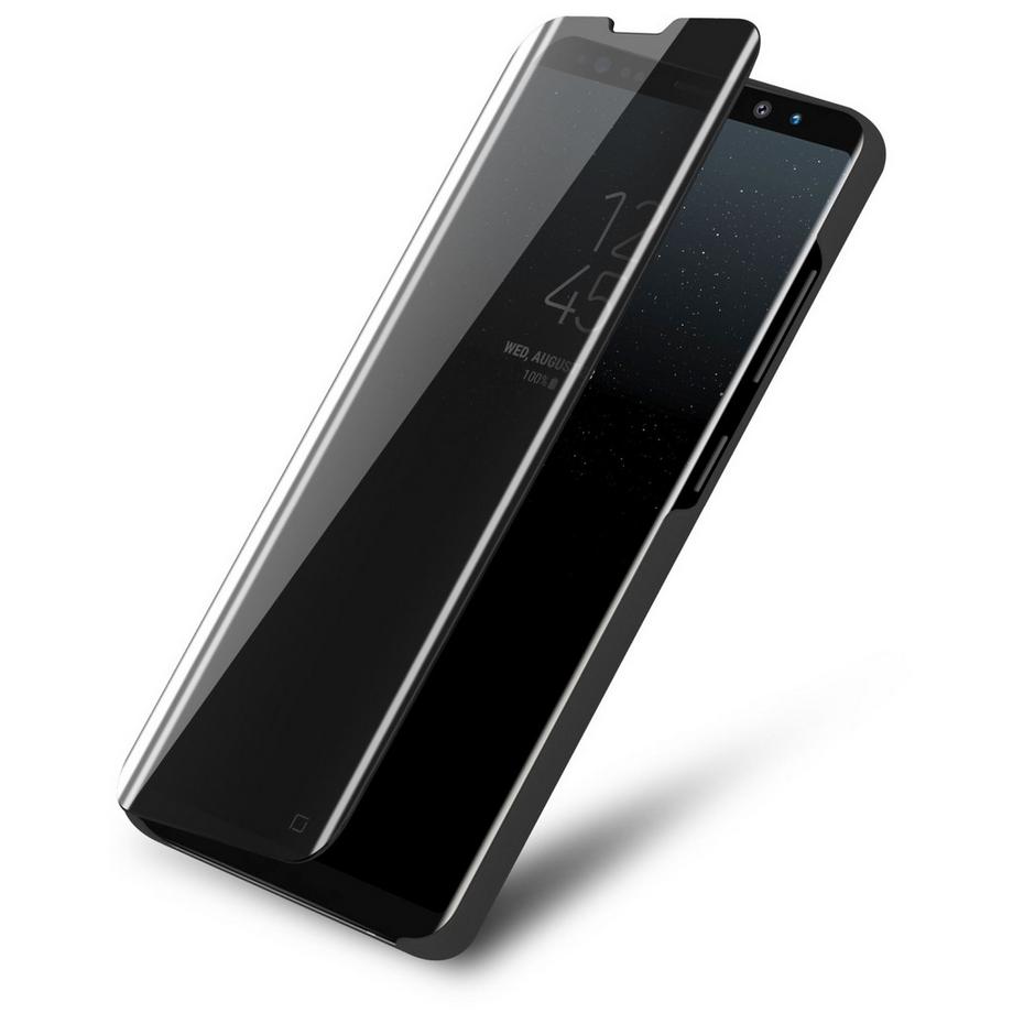 Cadorabo  Hülle für Samsung Galaxy NOTE 8 Spiegel Standfunktion 360 Grad Schutz 