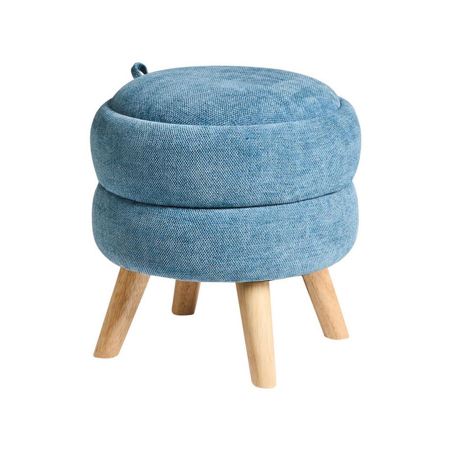 Pouf de rangement en Tissu chenille  HAWLEY