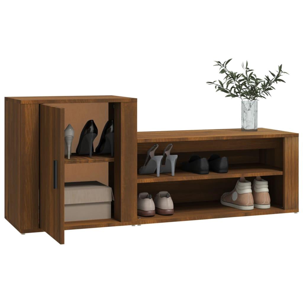 VidaXL Armoire à chaussures bois d'ingénierie  