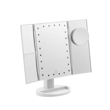 Miroir grossissant 4 en 1 avec lumières LED