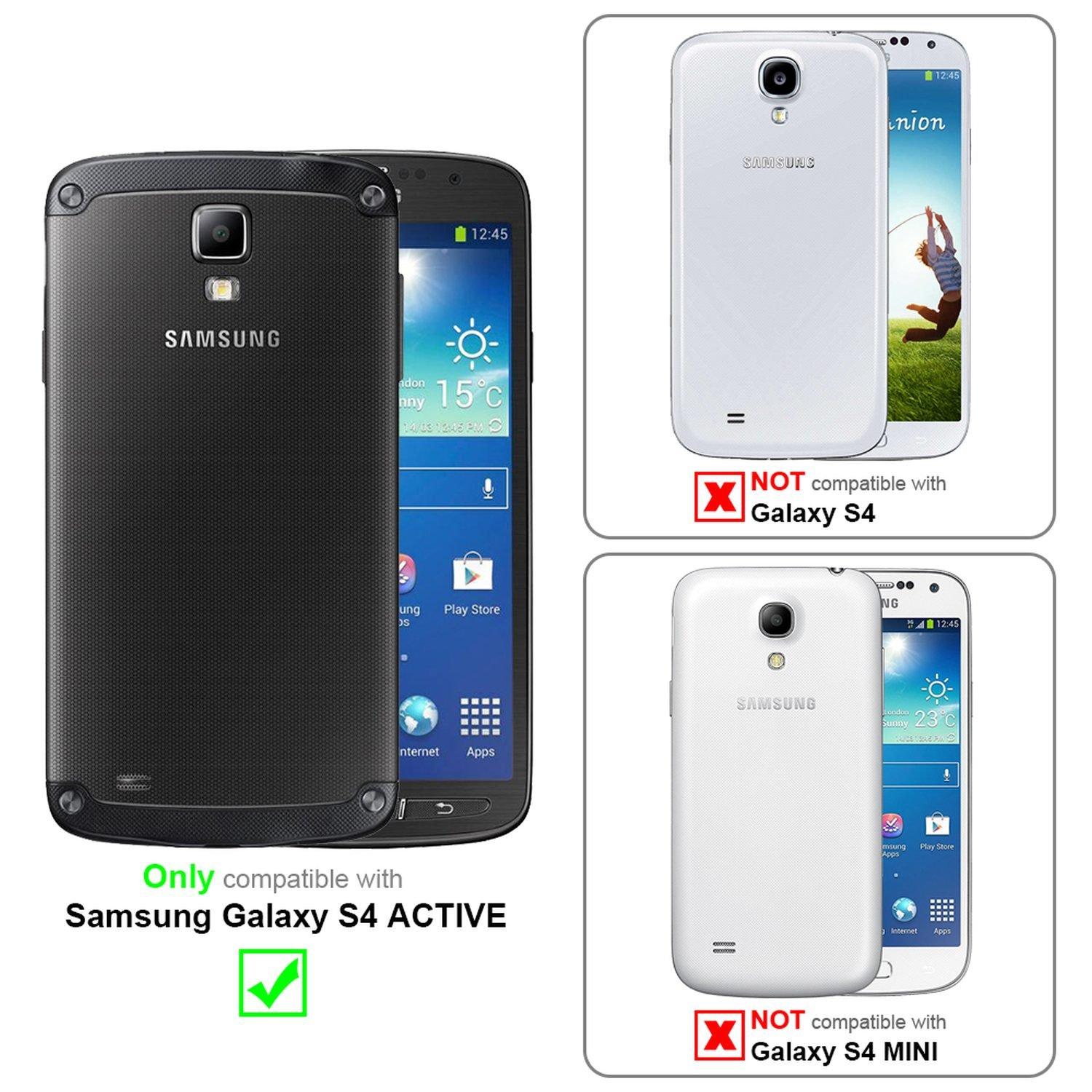 Cadorabo  Displayschutzfolien kompatibel mit Samsung Galaxy S4 ACTIVE - Schutzfolien in HIGH CLEAR - 10 Stück hochtransparenter Schutzfolien gegen Staub, Schmutz und Kratzer 