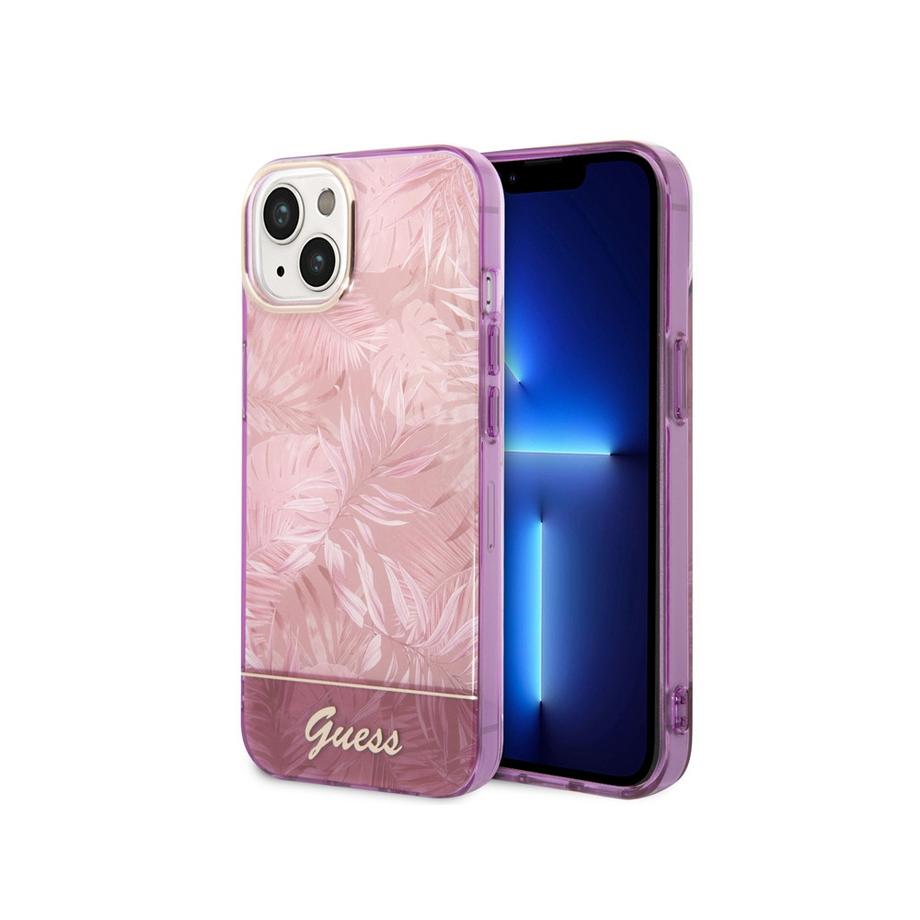 GUESS  Cover per iPhone 14 Plus TPU Jungle 