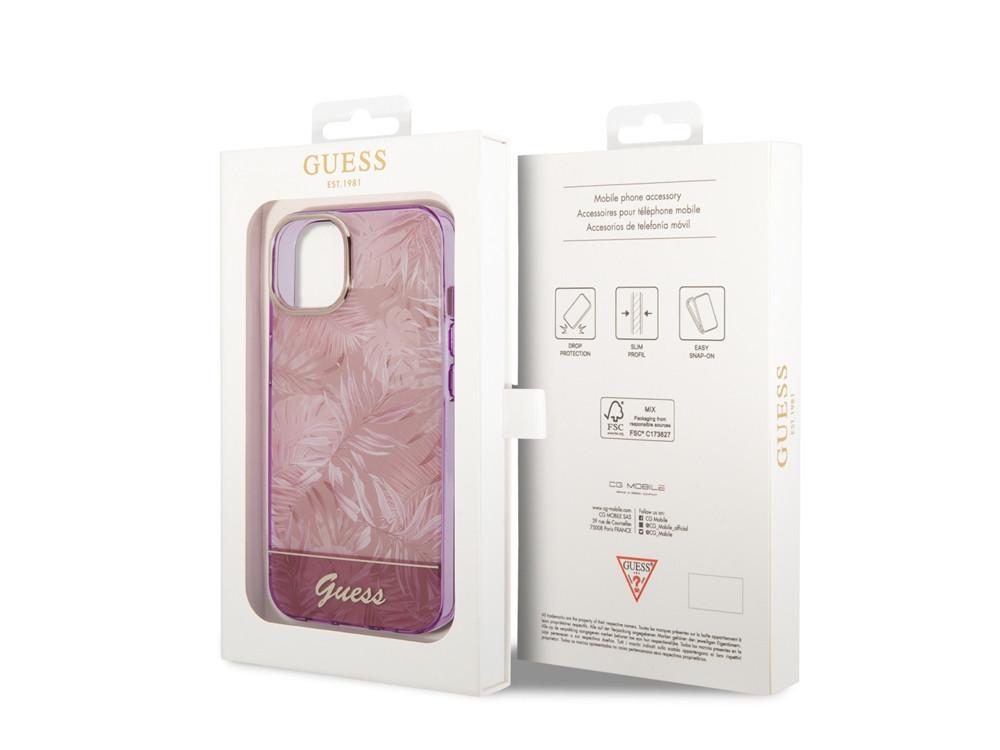 GUESS  Coque pour iPhone 14 Plus TPU Jungle 