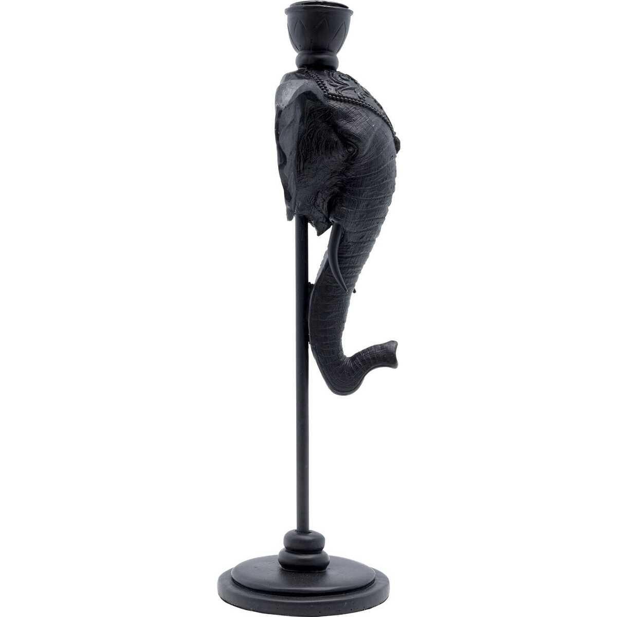 KARE Design Bougeoir Elephant Head noir 36  