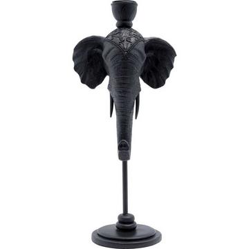 Bougeoir Elephant Head noir 36